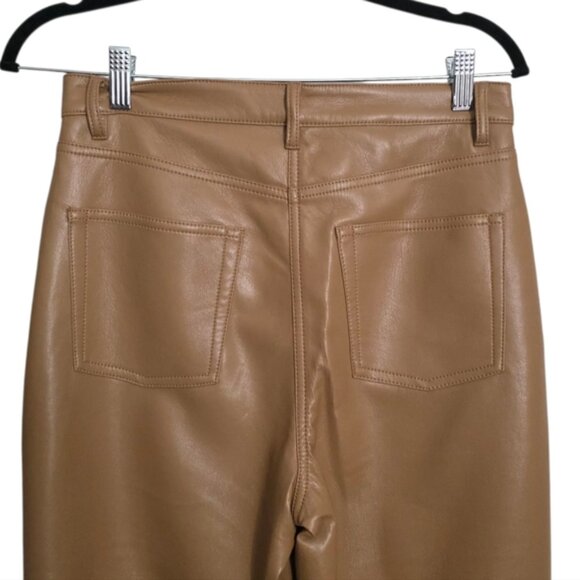 Wilfred Melina Faux Leather Cropped Straight Leg Pants 8 - Picture 7 of 14